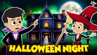 Halloween Night with Friends  Halloween Party  Halloween Costume  Cartoon  PunToon Kids [upl. by Shugart245]