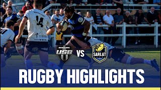 Rugby Highlights from an intense Perigord derby Bergerac vs Sarlat Rugby [upl. by Aicittel]