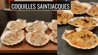 Coquilles Saint Jacques Baked Scallops The French AUTHENTIC WayThatSlayCook [upl. by Jasisa]