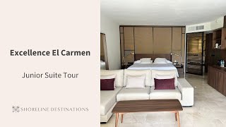 Excellence El Carmen Junior Suite Tour  Shoreline Destinations [upl. by Strader]