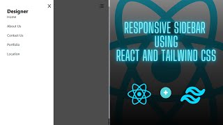 Create Responsive NavBar With SideBar Using React Js and Tailwind CSS [upl. by Oshinski]