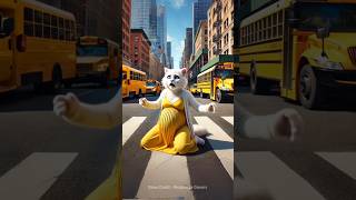 Pregnant Mother sitting in the middle of the road🙀 viral cat trending short [upl. by Aicsila]