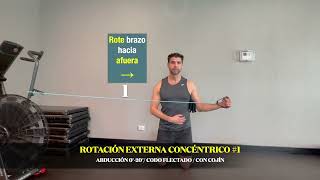 Hombro ejercicio fortalecimiento 09 Rotación externa posición 01 [upl. by Raine950]