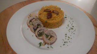 Saffron Risotto with Stuffed Chicken  Sanjeev Kapoor Khazana [upl. by Nosmas]