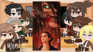 ⚔️Aot react to Eren Yeager⚔️  Attack On Titan  GCRV  aot•snk [upl. by Llerat935]