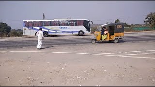 HYDERABAD TO ADILABAD MERCEDES BENZ GARUDA PLUS TSRTC BUS [upl. by Columbyne519]