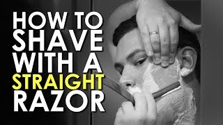 How to Shave with a Straight Razor  AoM Instructional [upl. by Erej]