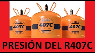 PRESIONES R407C R407 Gas Refrigerante EN AIRE ACONDICIONADO Y REFRIGERACIÓN CARACTERÍSTICAS CLASE 7 [upl. by Kraus]