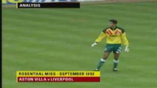 Aston Villa vs Liverpool Rosenthal Open Goal Miss [upl. by Nertie176]