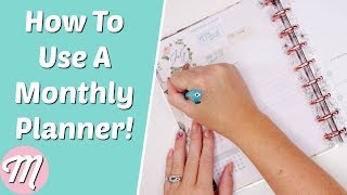 How To Use Your Monthly Planner A Simple Guide For Planner Beginners [upl. by Ahtekal]