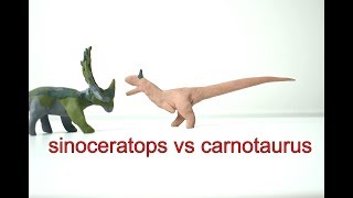 sinoceratops vs carnotaurus [upl. by Ailehpo]