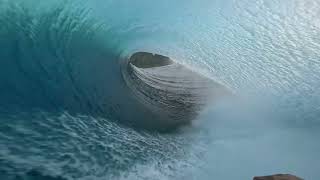 POV SURFING GLASSY TEAHUPOO TAHITI [upl. by Zenas]