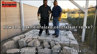 How to break concrete or rocks easily using Dexpan Non Explosive Demolition Agent [upl. by Ammamaria]