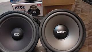 8quot INCH WOOFER SPEAKERDAINTY ATOZgood audios speakers [upl. by Eelyak369]