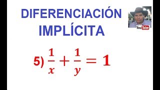 5 Diferenciación Implícita DerivaciónDerivada del Producto con exponente negativo [upl. by Tallula]