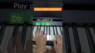 Fallen Down Undertale Piano Tutorial but its in the correct key [upl. by Lraep370]