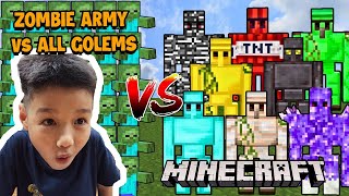 ZOMBIE ARMY vs ALL GOLEMS  Peteson Craft  TbStream reaction [upl. by Kerri]