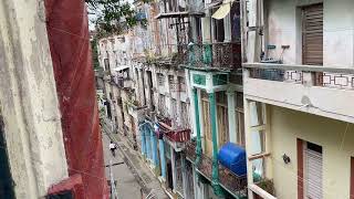 havana street cuba view from the hotel building city center [upl. by Gnni]