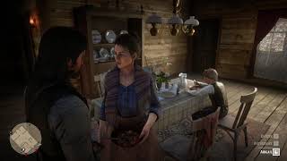 John Marston antagonizing his family red dead redemption 2 at dinner [upl. by Gwen]