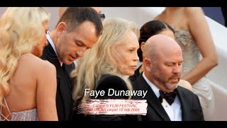 Faye Dunaway  on the red carpet Cannes 15 may 2024 Mad Max [upl. by Terena]