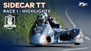 3WheelingMedia Sidecar TT Race 1  Highlights  2024 Isle of Man TT Races [upl. by Nowd792]