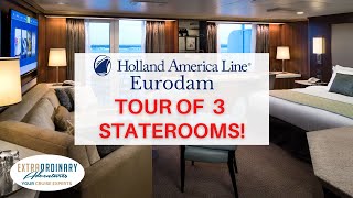 Explore Holland America Eurodams Luxurious Staterooms [upl. by Maggi776]