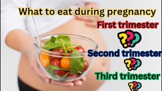 What to eat during Pregnancy Diet Nutritional Tips for Each Trimester [upl. by Annelg410]