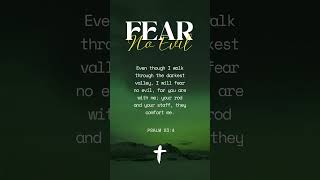 I Will Fear No Evil  Daily Bible Inspiration [upl. by Amapuna725]