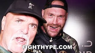 TYSON FURY FIRED UP EXCLUSIVE ON USYK DROPPED IN SPARRING WILDER VS JOSHUA amp KOING NGANNOU [upl. by Yerroc]