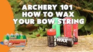 How to wax a bow string  Archery 101 [upl. by Elenahc]