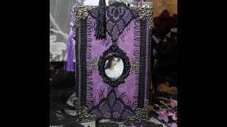 Gothic Victorian Junk Journal with Hand dyed Papers [upl. by Aimekahs]