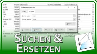 Suchen finden amp ersetzen  Excel Grundlagen Tutorial amp Anleitung [upl. by Lenej738]