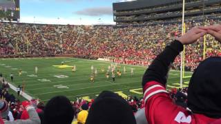 OHIO Stadium Cheer in Ann Arbor Ohio State v Michigan 2015 [upl. by Secunda714]