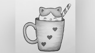 Whiskered Elegance Pencil Mug Illustration elysi [upl. by Loseff425]