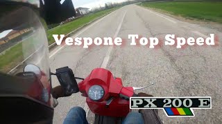 Vespa PX 200 Top Speed test  Il Vespone [upl. by Wendell636]