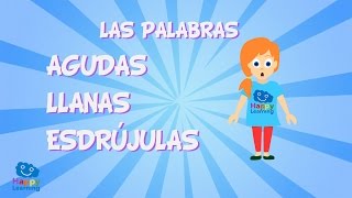 Acentuación de las Palabras Agudas Llanas y Esdrújulas [upl. by Burne785]