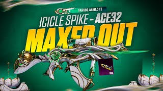 Maxing out Icicle Spike Ace32 with 1000 materials  🔥 PUBG MOBILE 🔥 [upl. by Anawk]