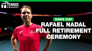 Rafael Nadals Full Retirement Ceremony  2024 Davis Cup Finals [upl. by Inaj]