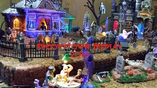 Lemax Spookytown Halloween display 2015 [upl. by Ahsirhcal]