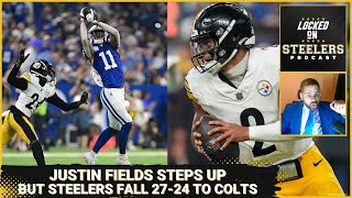 Steelers Mistakes Cost Comeback Lose 2724 to Colts  Justin Fields Steps Up Will Offense Open Up [upl. by Cyd]