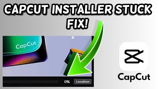 Capcut Desktop Installer Stuck Fix  Capcut install problem fixed [upl. by Leiru]