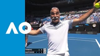 Mansour Bahramis magic oncourt  Australian Open 2019 [upl. by Losyram]