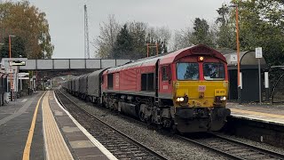 66078 on 6V07 Round Oak to Margam TC through Droitwich Spa with nice power up [upl. by Tloc]