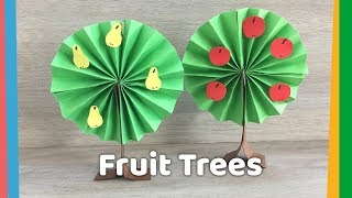 How to make simple Paper Tree  DIY Season crafts for kids [upl. by Adner]