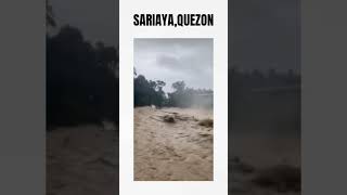 FLASH FLOODS SARIAYA QUEZON TYPHOON KRISTINE [upl. by Hadik]