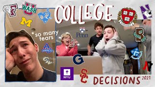 MY COLLEGE DECISIONS 2021 harvard acceptance brown upenn georgetown tufts 10 more [upl. by Richmond750]