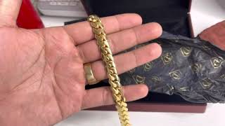 Daniel jewelry inc 11mm Miami Cuban Bracelet 75inches [upl. by Mcleod]