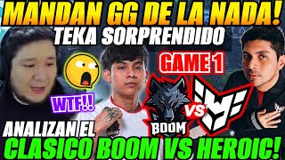 😲TEKA sorprendido x HECTOR K1 vs PAKAZS Misterioso GG😲ANALIZAN EL CLÁSICO HEROIC VS BOOM Dota 2 [upl. by Hewett]