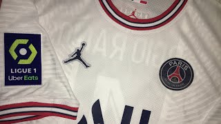 LA CAMISETA JORDAN BLANCA DEL PSG DE MESSI NEYMAR MBAPPE Y SERGIO RAMOS x FOFOSHOP Unboxing 53 [upl. by Lauter640]