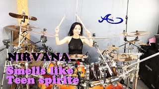 Nirvana  Smells like teen spirite drum cover by Ami Kim 71 [upl. by Grange]